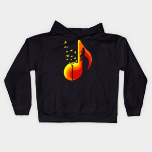 Music Clarinet Player Kids Hoodie